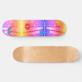 Industriële lichten regenboog Flow Skateboard (Horizontaal)