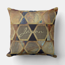 Industriële "loft"-stijl bruine bijen, esthetisch  kussen