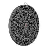 Industriële Mandala Dartbord (Voorkant Links)