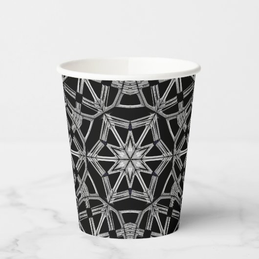 Industriële Mandala Papieren Bekers (Links)