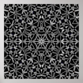 Industriële Mandala Poster