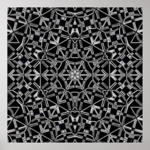 Industriële Mandala Poster