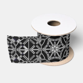 Industriële Mandala Satijnen Lint