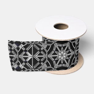 Industriële Mandala Satijnen Lint