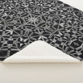 Industriële Mandala Sherpa Deken (3/4)