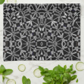 Industriële Mandala Theedoek (Gevouwen)