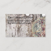 Industriële manuscript Weathered Stone Visitekaartje (Achterkant)