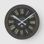 INDUSTRIËLE METAAL acrylwandklok Ronde Klok (Voorkant)