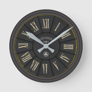 INDUSTRIËLE METAAL acrylwandklok Ronde Klok