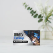 Industriële Metalen Fabricator Lassen Aannemer Visitekaartje (Staand voorkant)