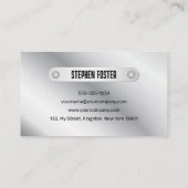 Industriële Metalen Fabricator Lassen Aannemer Visitekaartje (Achterkant)