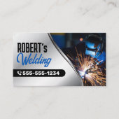 Industriële Metalen Fabricator Lassen Aannemer Visitekaartje (Voorkant)