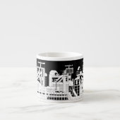 Industriële Metallurgische Combinatie Silhouet Espresso Kop (Voorkant)