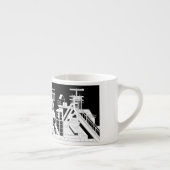Industriële Metallurgische Combinatie Silhouet Espresso Kop (Rechts)