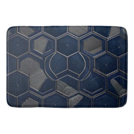 Industriële Middernacht Hex: Donkere Leisteen & Zi Badmat