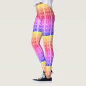 Industriële minimalistische kleuren Abstract Ipane Leggings (Links)