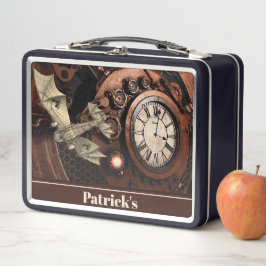  industriële monogrammen Metal Lunch Box