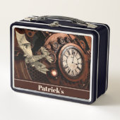  industriële monogrammen Metal Lunch Box (Voorkant)