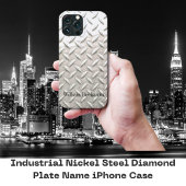 Industriële Nikkelstaal Diamant Bord Naam Case-Mate iPhone Case