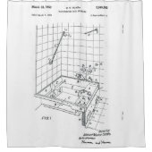 industriële octrooiafdruk douchegordijn (Voorkant)