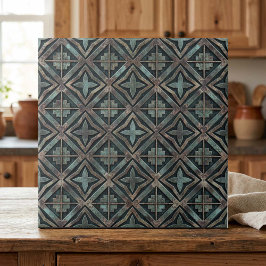 Industriële patina geometrisch #4 ID1227 Tegeltje