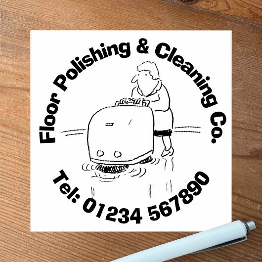 Industriële polijstmachines en reinigingsmiddelen  rubberstempel