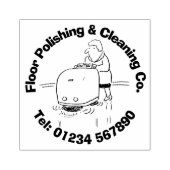 Industriële polijstmachines en reinigingsmiddelen  rubberstempel (Afrduk)