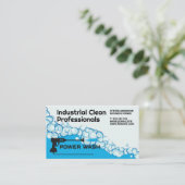 Industriële reinigers | Zeepbellen | Power Wash Visitekaartje (Staand voorkant)