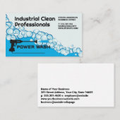 Industriële reinigers | Zeepbellen | Power Wash Visitekaartje (Voorkant / Achterkant)