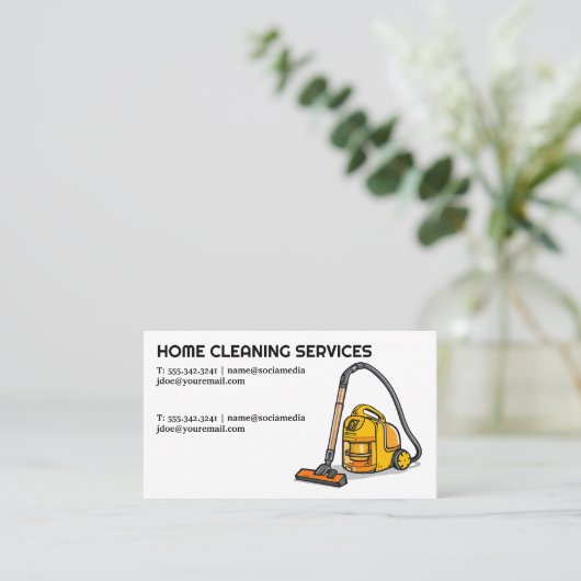 industriële reiniging | vacuüm visitekaartje (Staand voorkant)