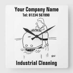Industriële reiniging vierkante klok