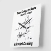 Industriële reiniging vierkante klok (Hoek)