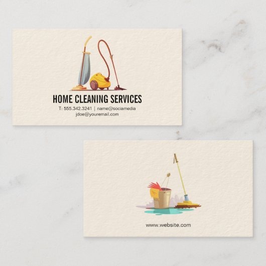 Industriële reiniging visitekaartje (Voorkant / Achterkant)