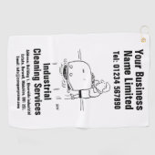 Industriële reinigingsdienst ontwerp golfhanddoek (Horizontaal)