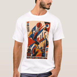 Industriële Revolutie - Geometrisch Kunst T-Shirt