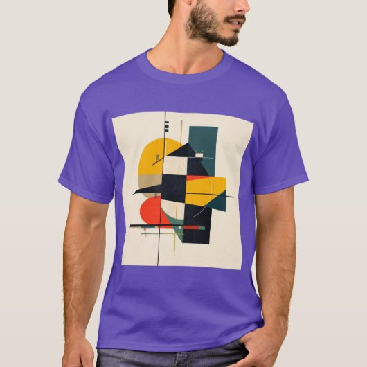 Industriële Ritme Abstracte Kunst 2 T-shirt (Voorkant)