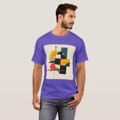 Industriële Ritme Abstracte Kunst 2 T-shirt (Voorkant volledig)