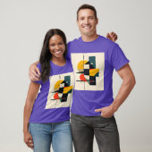Industriële Ritme Abstracte Kunst 2 T-shirt (Unisex)