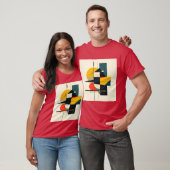 Industriële Ritme Abstracte Kunst T-shirt (Unisex)