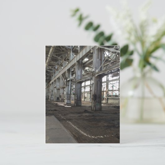 Industriële ruimte briefkaart (Staand voorkant)