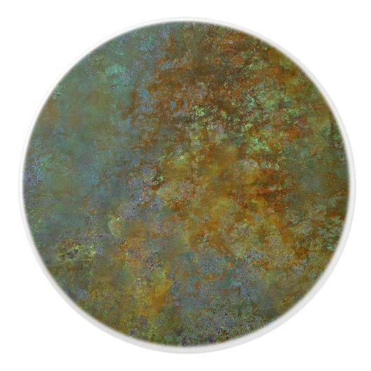 Industriële rustieke geïnspireerde kunst Moderne t Keramische Knop (Voorkant)