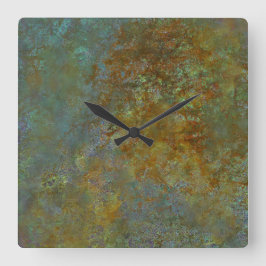 Industriële rustieke geïnspireerde kunst Moderne t Vierkante Klok