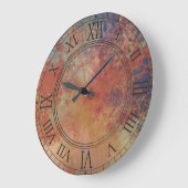 Industriële Rustieke Metallic Geïnspireerde Kunst Grote Klok (Hoek)