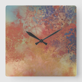 Industriële Rustieke Metallic Geïnspireerde Kunst Vierkante Klok
