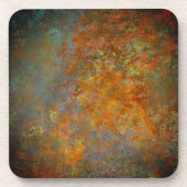 Industriële rustieke roest geïnspireerd Art Home I Bier Onderzetter (Voorkant)