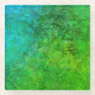 Industriële rustieke roest geïnspireerd Art Home I Glazen Onderzetter