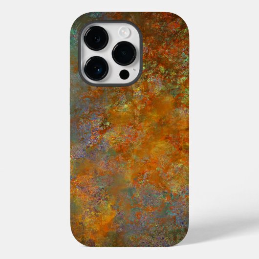 Industriële Rustieke Rusty Koper Geïnspireerde Kun Case-Mate iPhone Case (Achterkant)