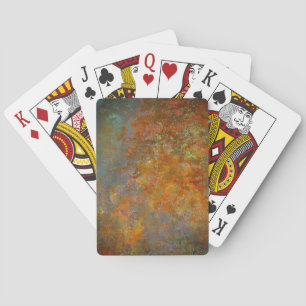 Industriële Rustieke Rusty Koper Geïnspireerde Kun Pokerkaarten