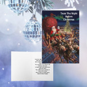 Industriële Santa Claus Flying Reindeer Kaart