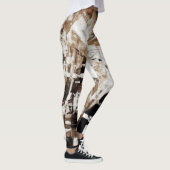 Industriële Sepia Glitch Leggings (Rechts)